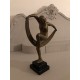 Bronze Jugendstil Skulptur Tänzerin mit Tuch ca. 1920
